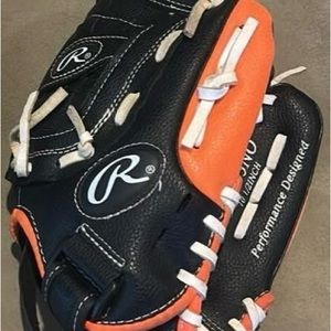 Rawlings Black and Orange Baseball Glove